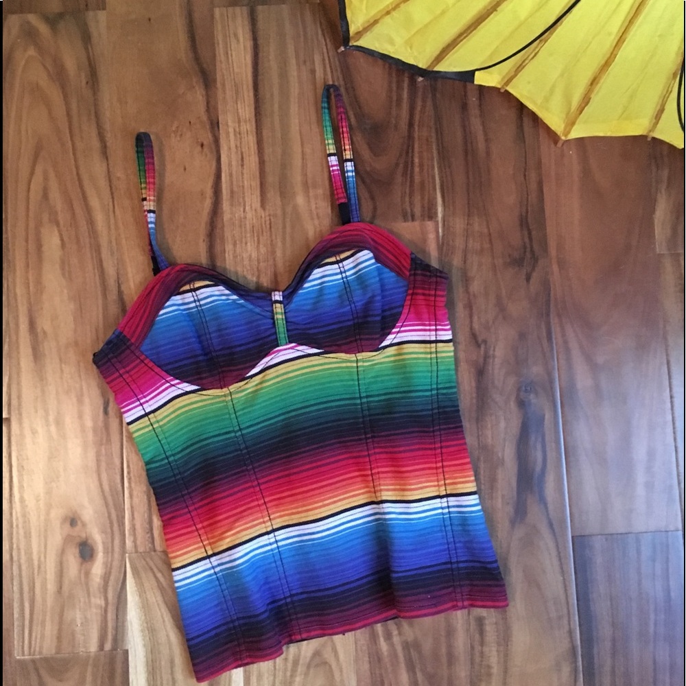 Serape printed top